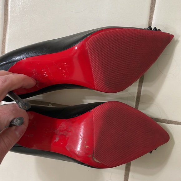 COPY - Christian Louboutin Geo Pump 100/Patent Toe - Picture 10 of 15